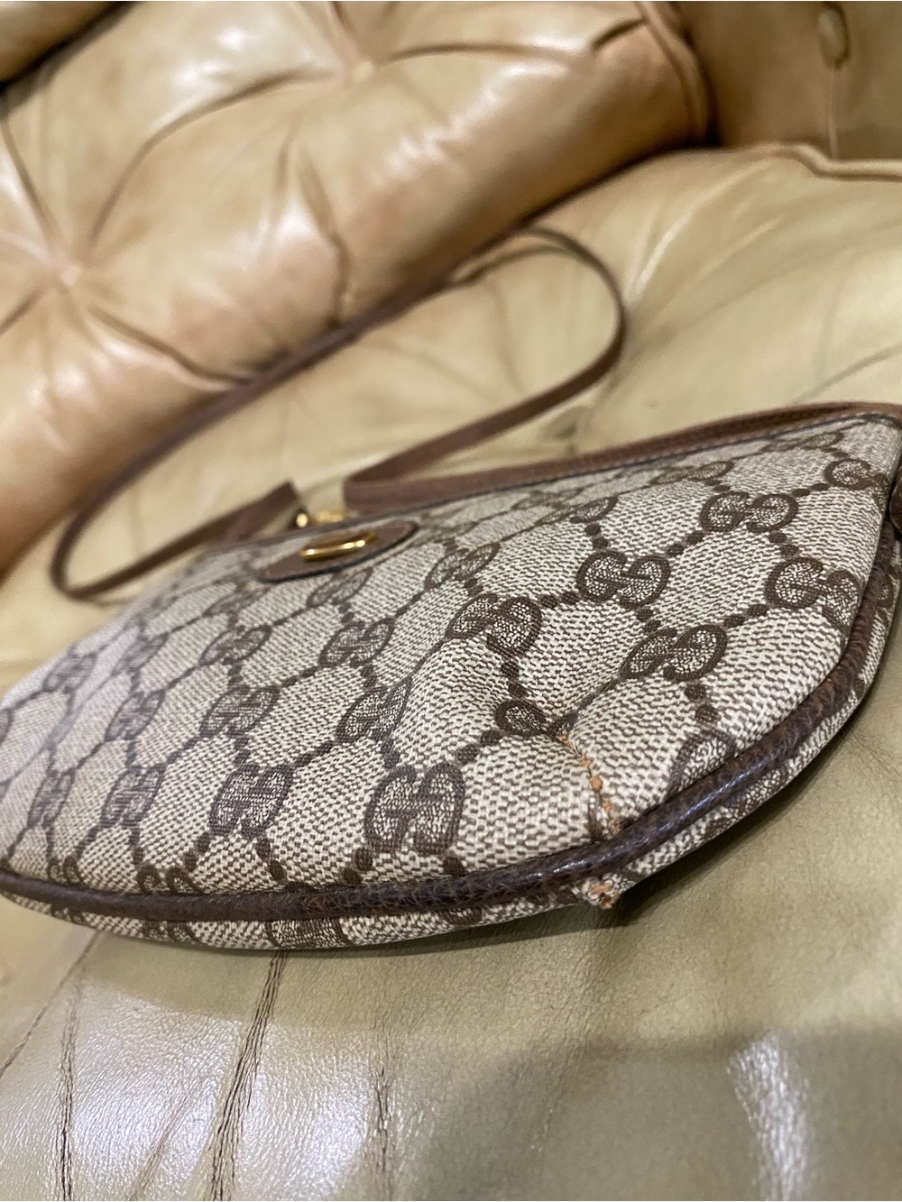 Vintage Gucci Crossbody GG Monogram Authentic - Picture 8 of 16